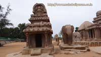 rathas of Mahaballipuram city photo